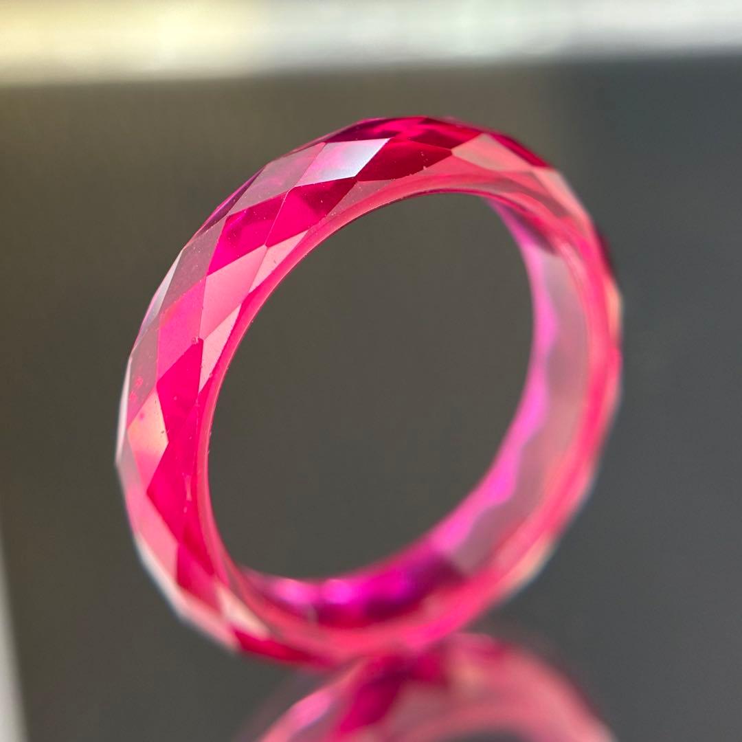 サイズ14.5新品未使用Lab Grown Ruby（人工培育ルビー）リング指輪