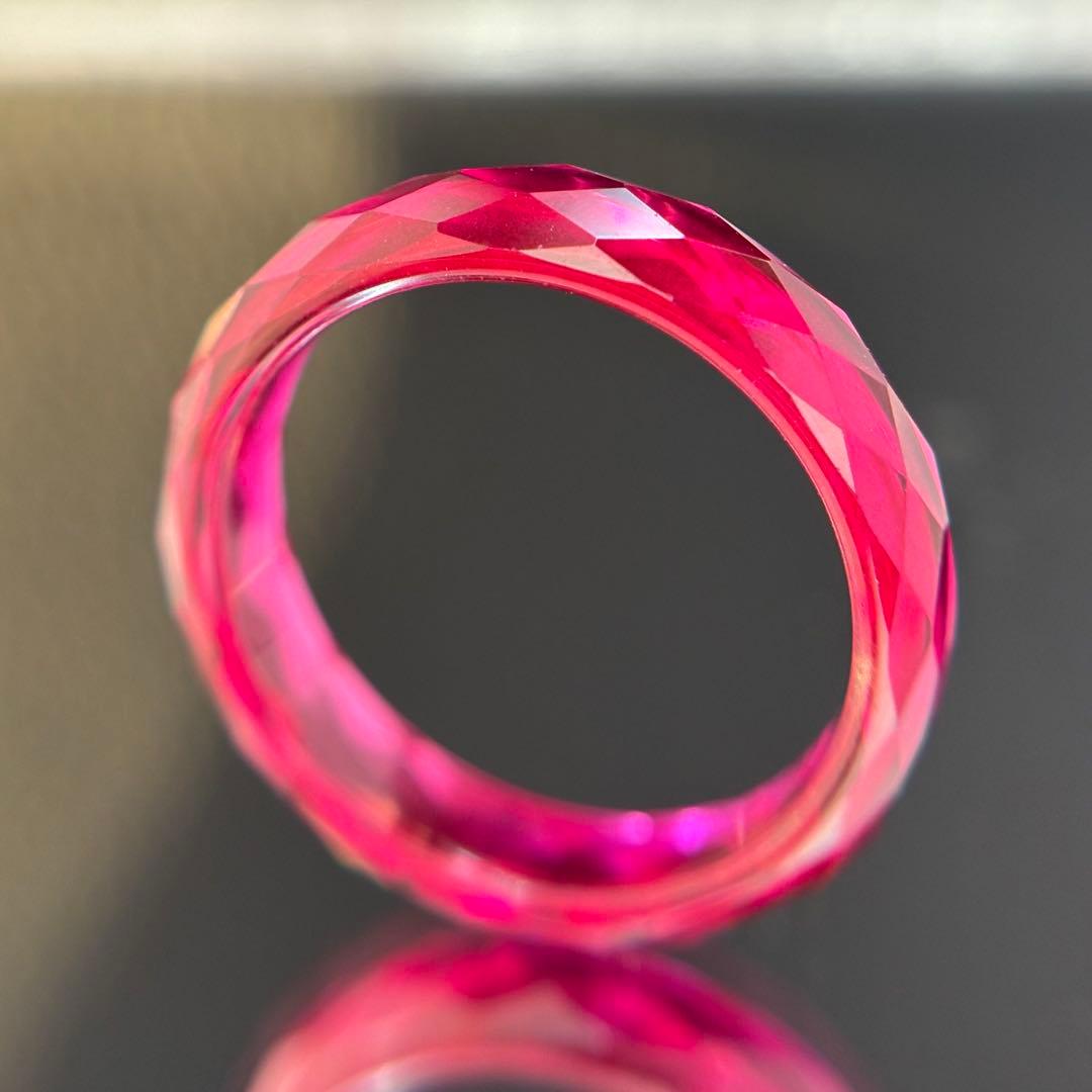 サイズ14.5新品未使用Lab Grown Ruby（人工培育ルビー）リング指輪