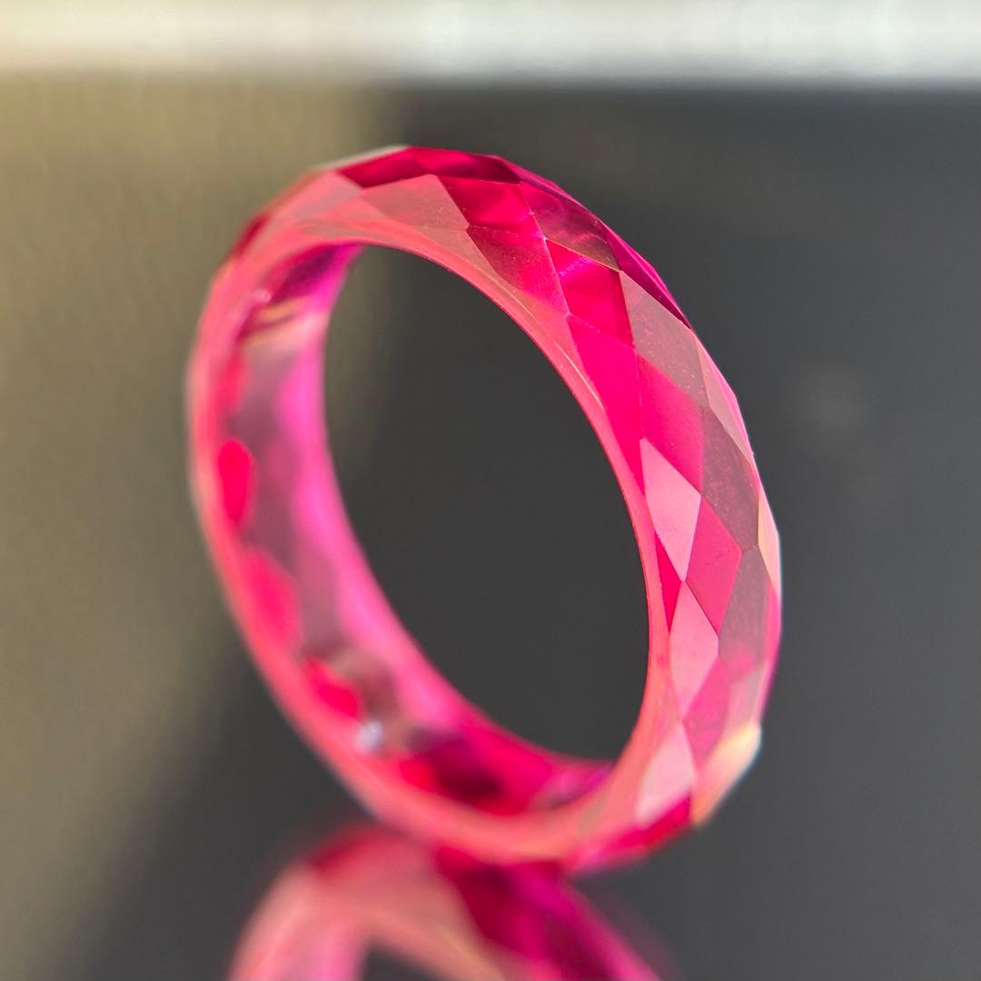 サイズ14.5新品未使用Lab Grown Ruby（人工培育ルビー）リング指輪