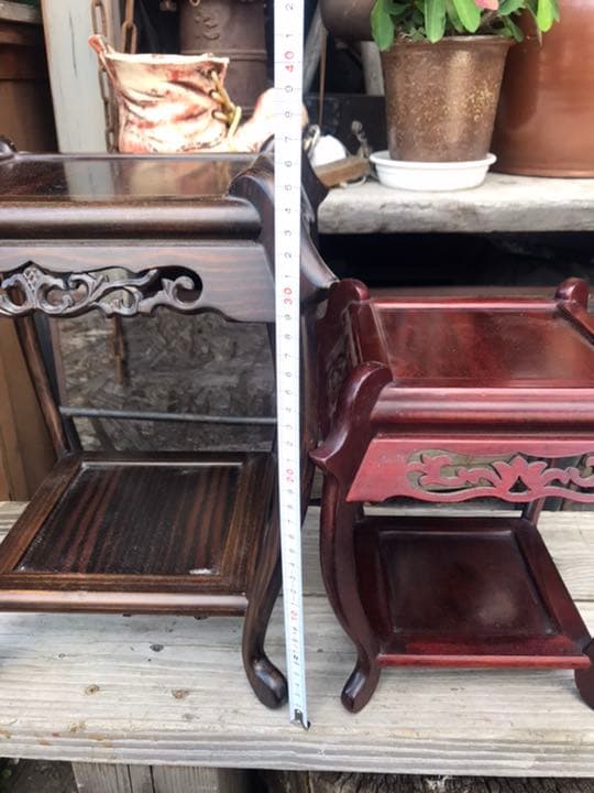 盆栽展示台、茶道、華道、花台、盆栽台、飾り台、香炉台、置き台、インテリア台