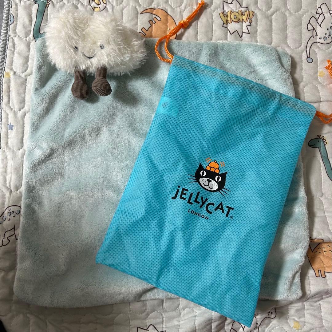 【美品】ジェリーキャット　ドラゴン　ぬいぐるみ　ブランケット付き　雲