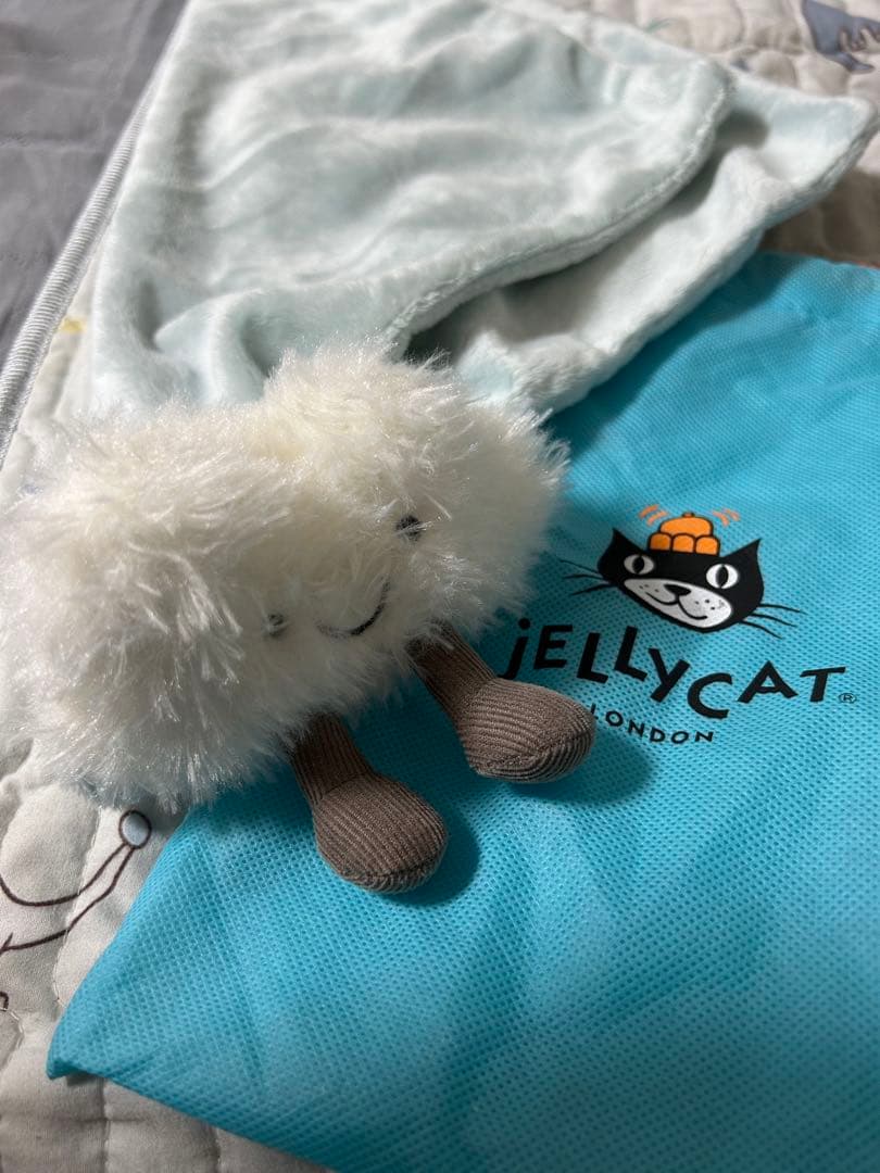 【美品】ジェリーキャット　ドラゴン　ぬいぐるみ　ブランケット付き　雲