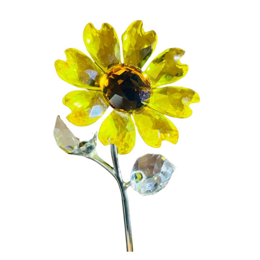 スワロフスキー　サンフラワー　ひまわり　クリスタル