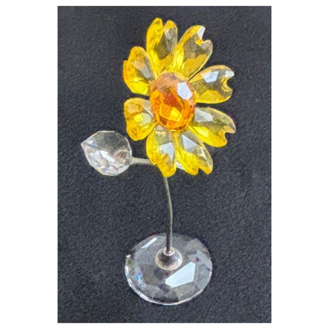 スワロフスキー　サンフラワー　ひまわり　クリスタル