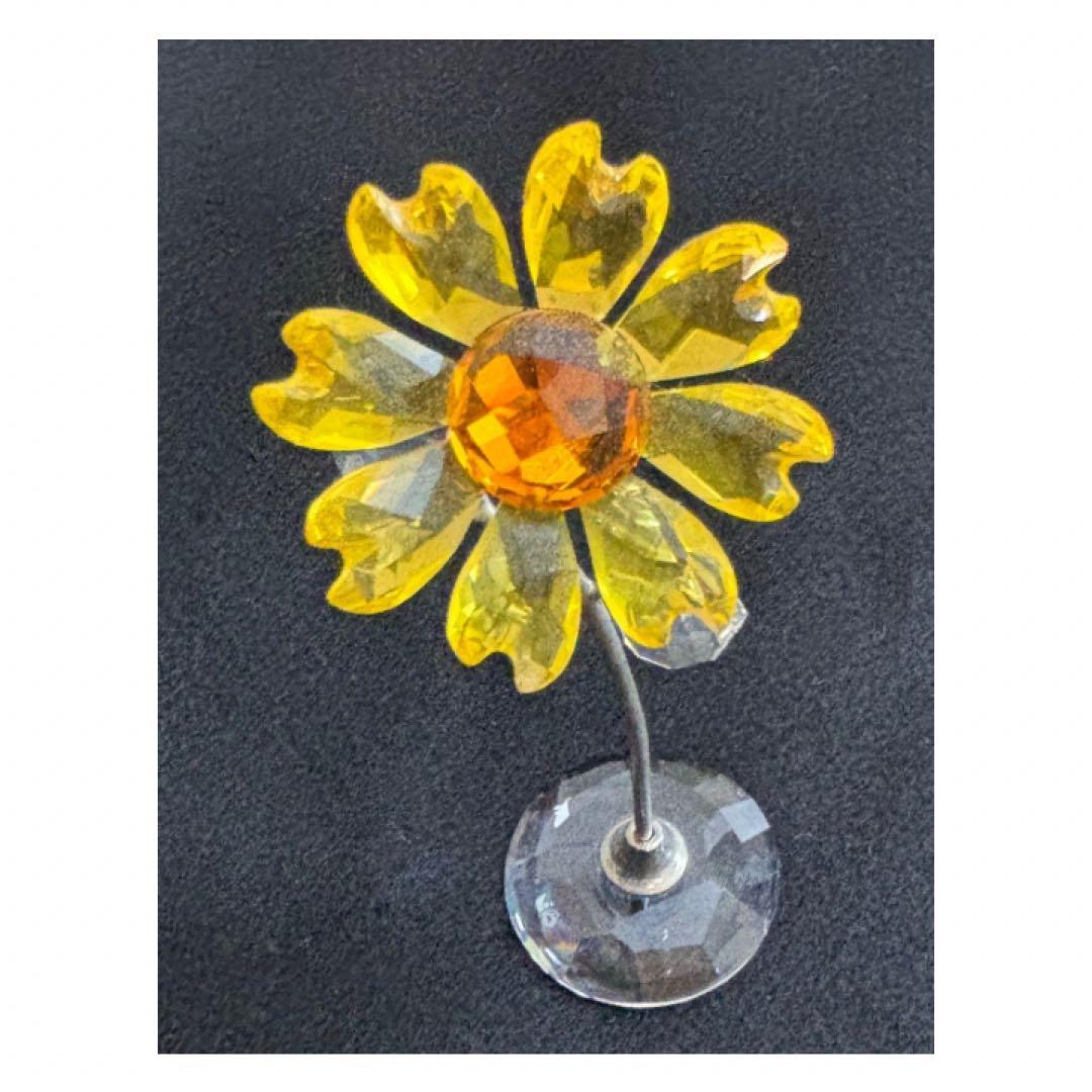 スワロフスキー　サンフラワー　ひまわり　クリスタル