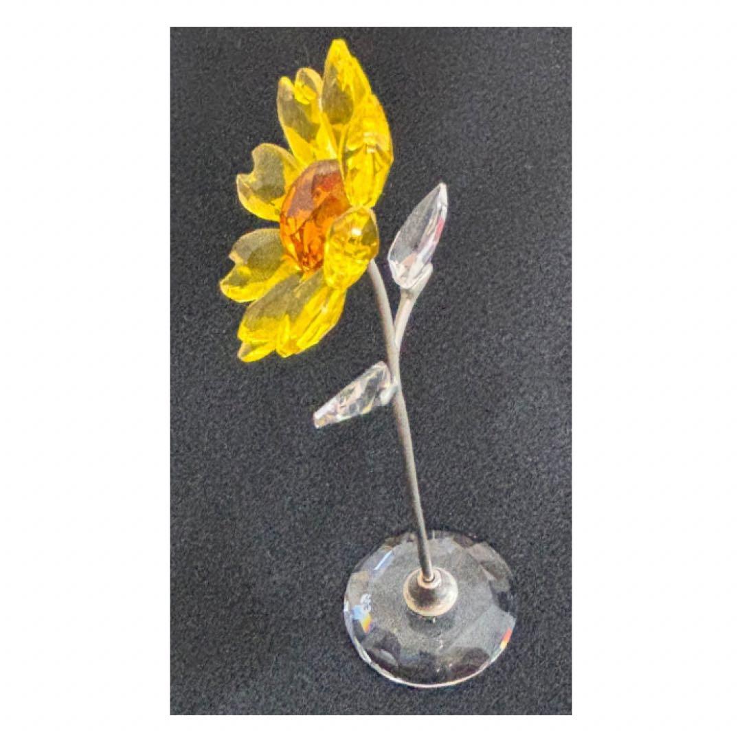 スワロフスキー　サンフラワー　ひまわり　クリスタル