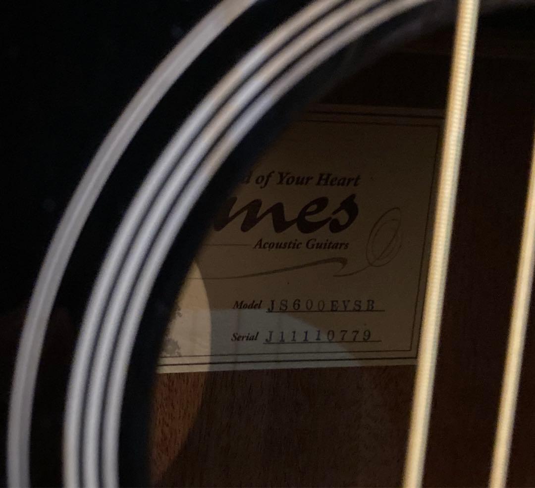 着払い　エレアコJamesアコギ