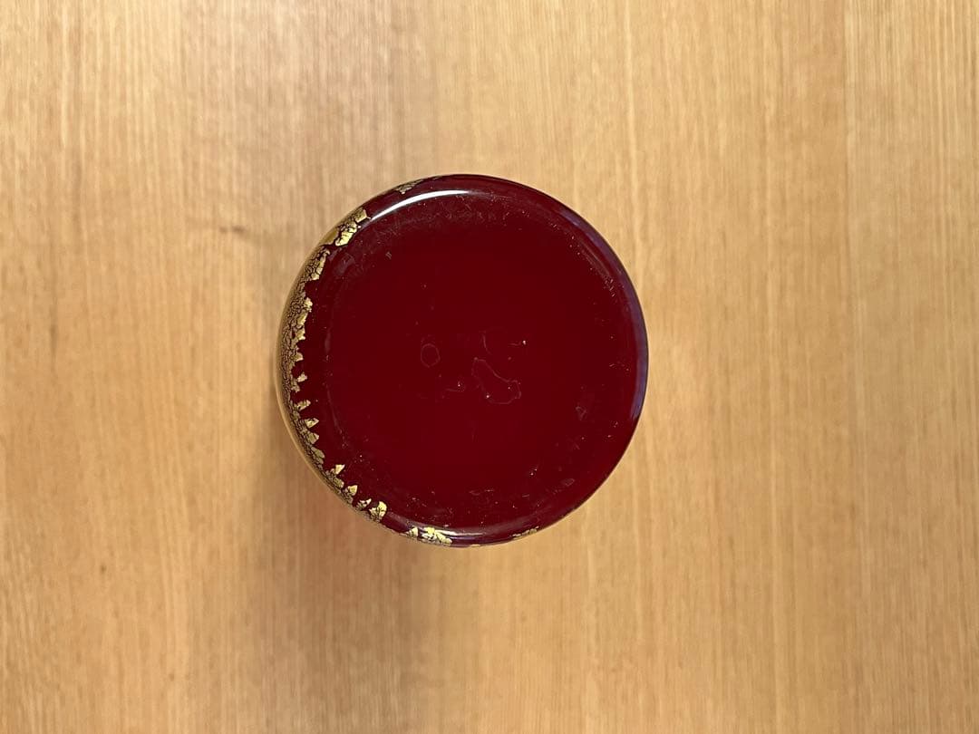 肥前びーどろ　円筒花器　赤　大