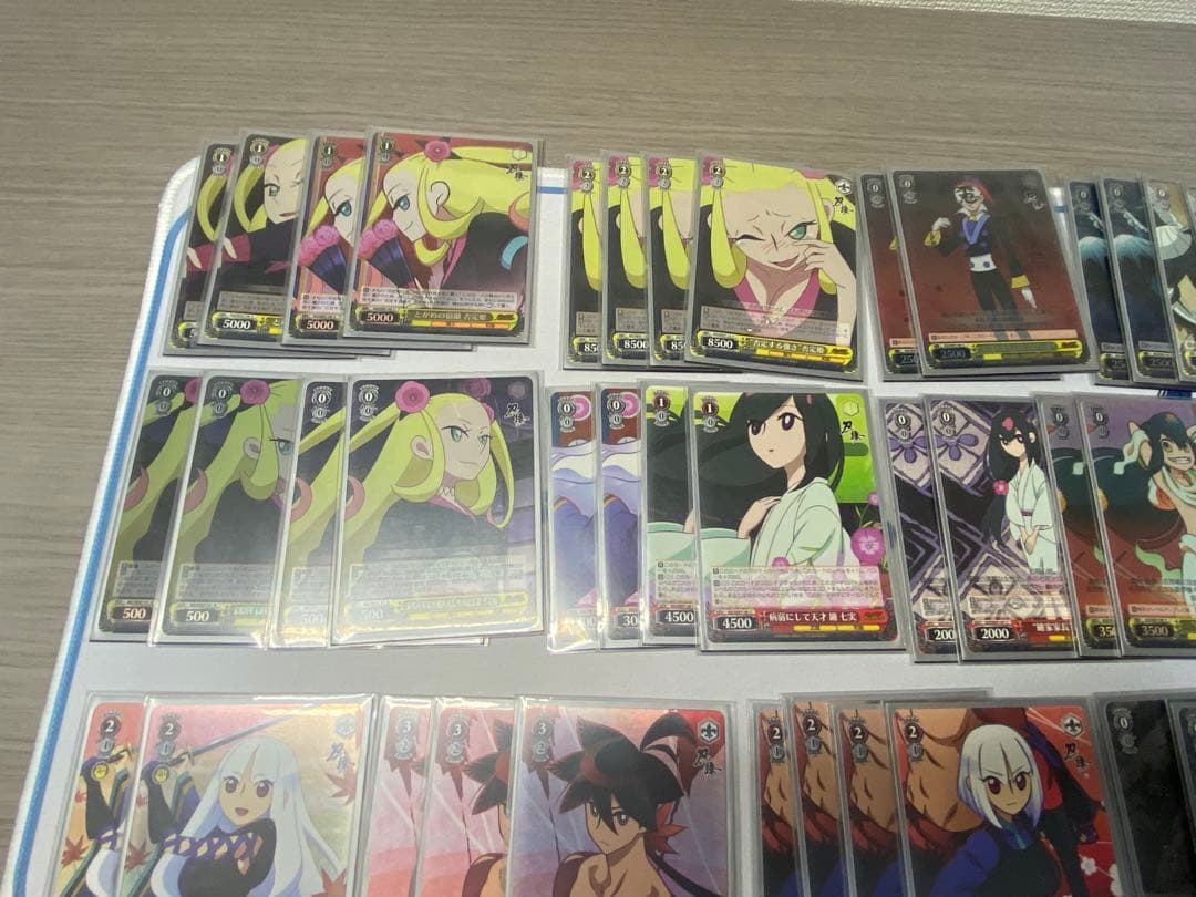 ヴァイスシュヴァルツ 刀語 デッキ＆パーツ スリーブ付き