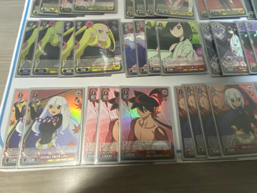 ヴァイスシュヴァルツ 刀語 デッキ＆パーツ スリーブ付き