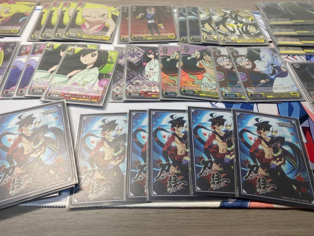 ヴァイスシュヴァルツ 刀語 デッキ＆パーツ スリーブ付き