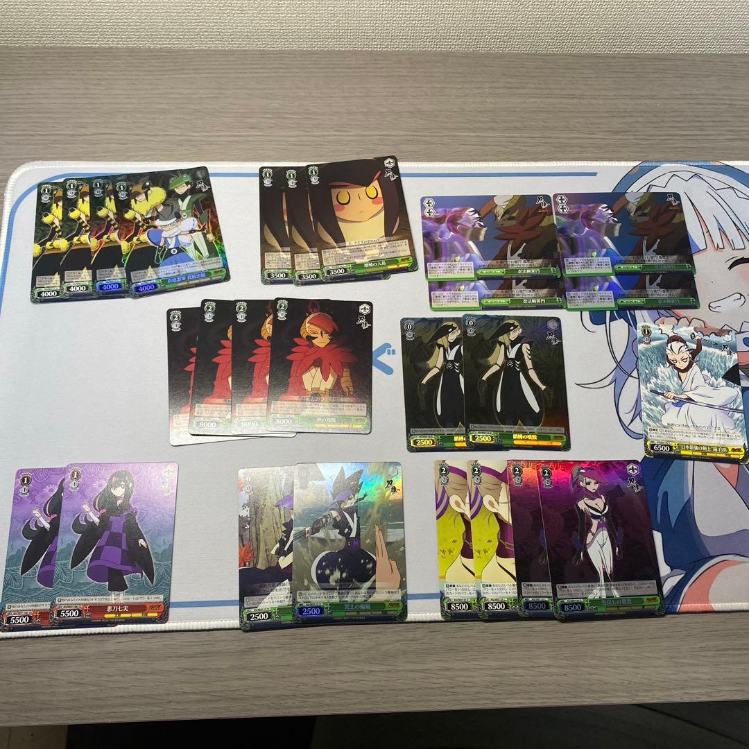 ヴァイスシュヴァルツ 刀語 デッキ＆パーツ スリーブ付き