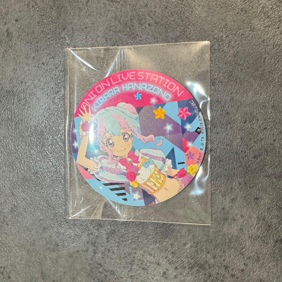 未使用 花園きらら アイカツ アニON マグバッジ 缶バッジ アイカツ！