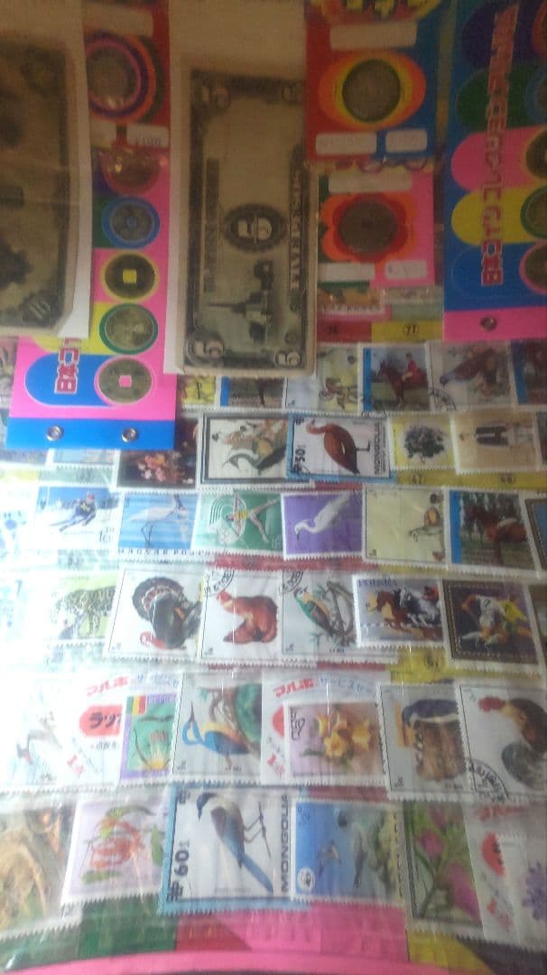 レトロ 使用済み 切手  80個付 200