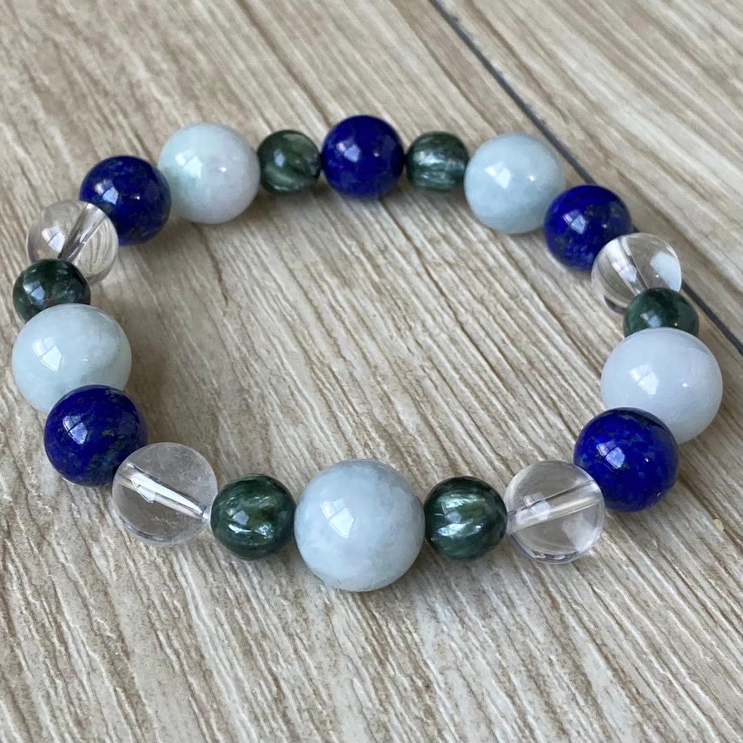 不安を取り除き運をアップさせる/翡翠・他/パワーストーンブレスレット