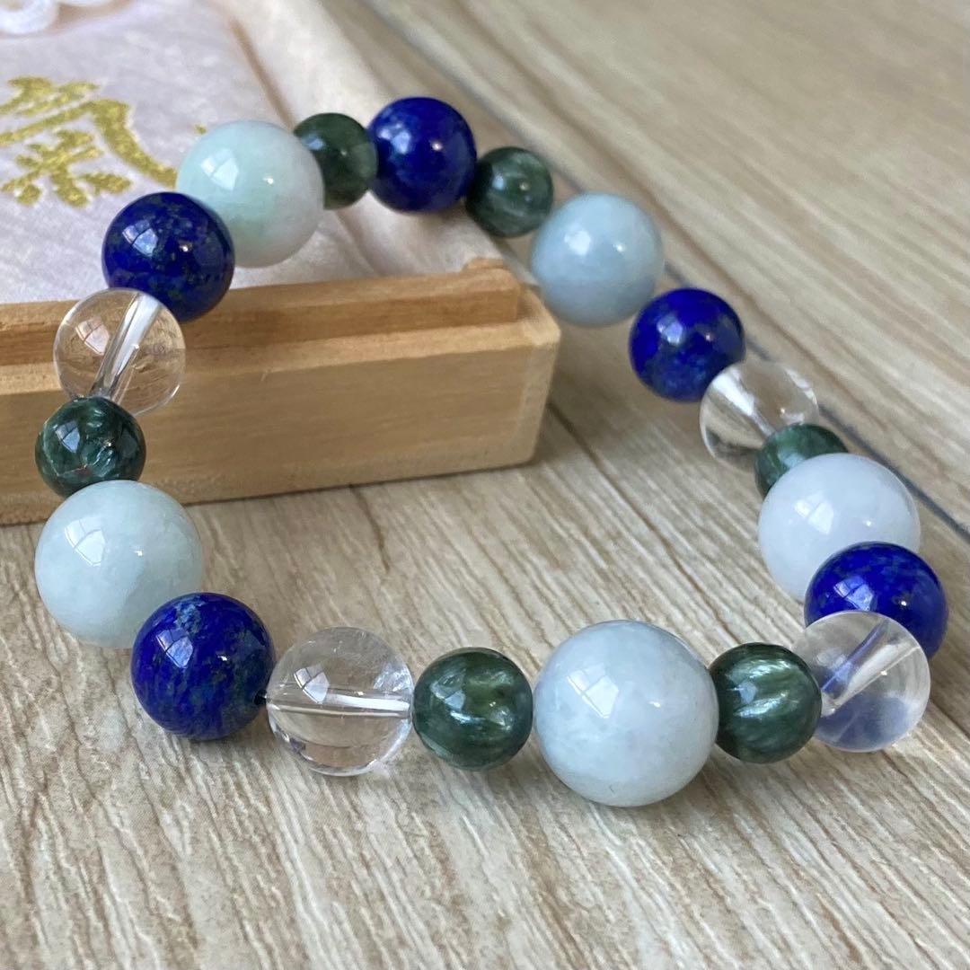 不安を取り除き運をアップさせる/翡翠・他/パワーストーンブレスレット