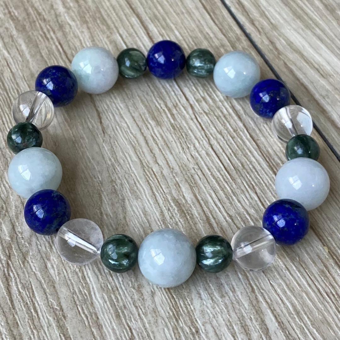 不安を取り除き運をアップさせる/翡翠・他/パワーストーンブレスレット