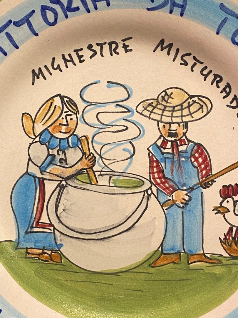 ブオンリコルド　イタリア製絵皿　1987. 12