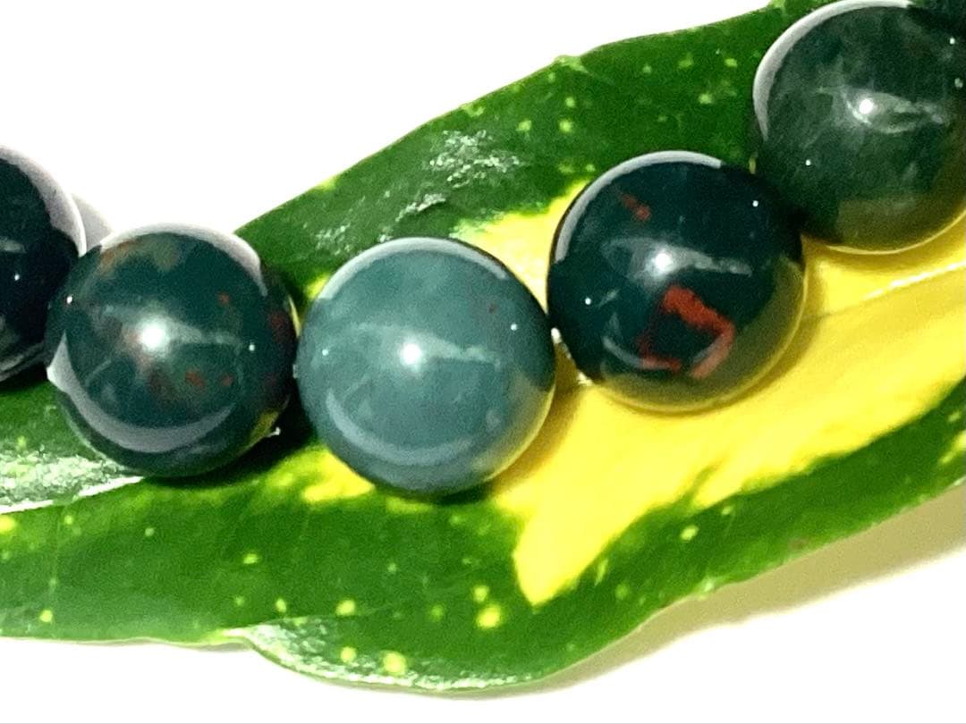 ✳花仙山*出雲石ブレスレット 濃厚青緑 *希少色【碧玉】17cm 鑑別書別無し‼️