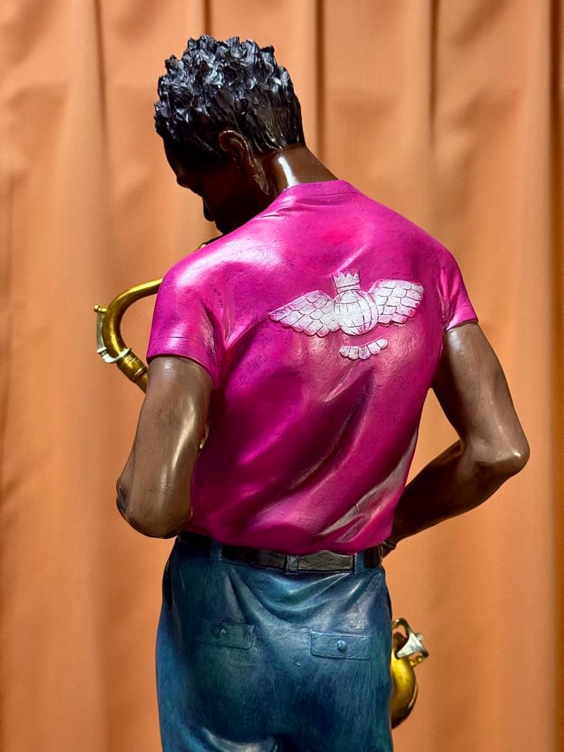 jazz サックスを奏でるフィギュア 【ビッグサイズ63cm】