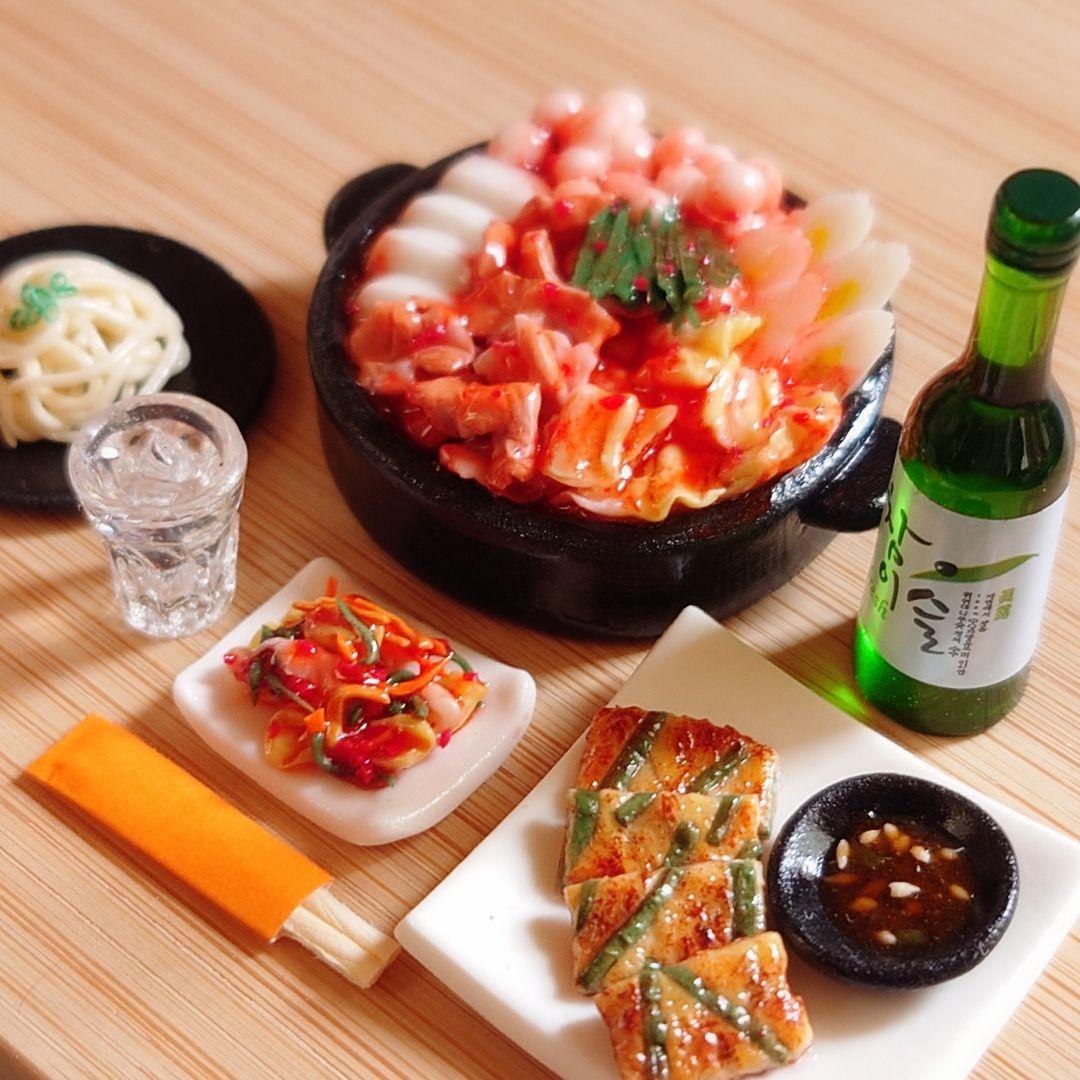 韓国キムチ鍋セット　シルバニア　リカちゃん　ドールハウス　ミニチュアフード