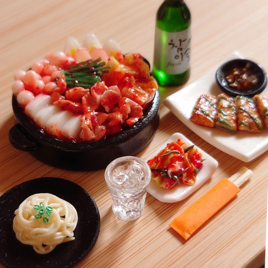 韓国キムチ鍋セット　シルバニア　リカちゃん　ドールハウス　ミニチュアフード