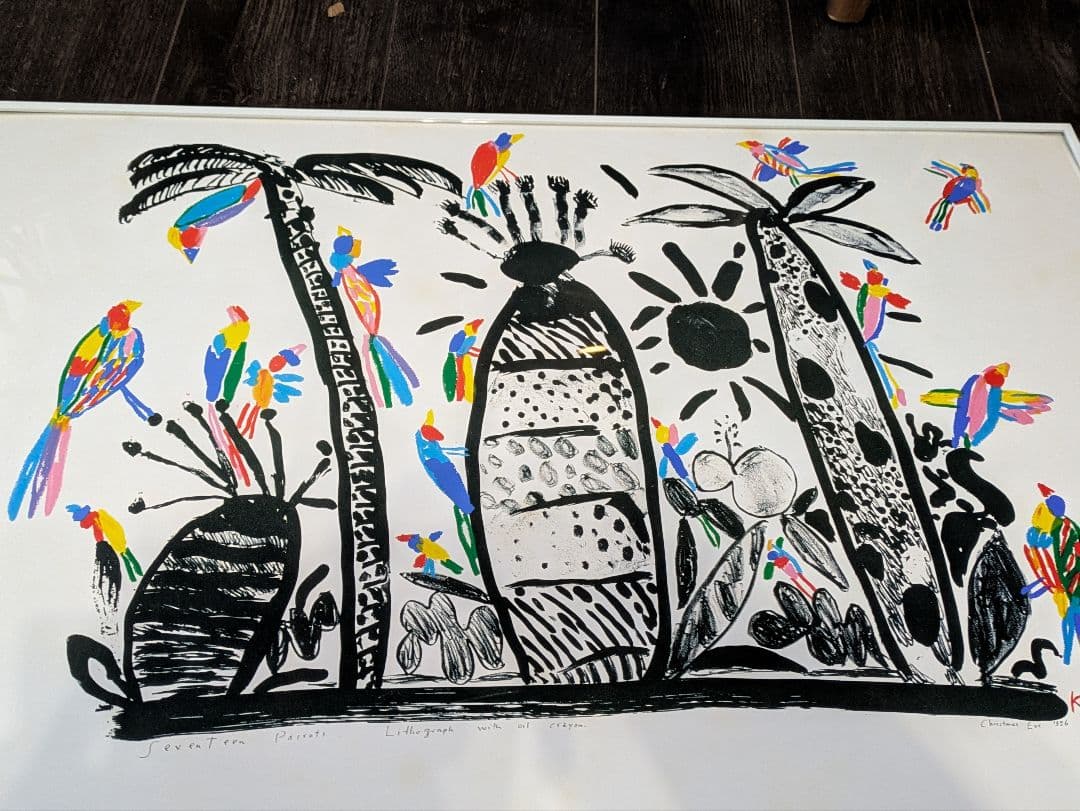 Ken Done　ケン・ドーン　Seventeen Parrots ポスター