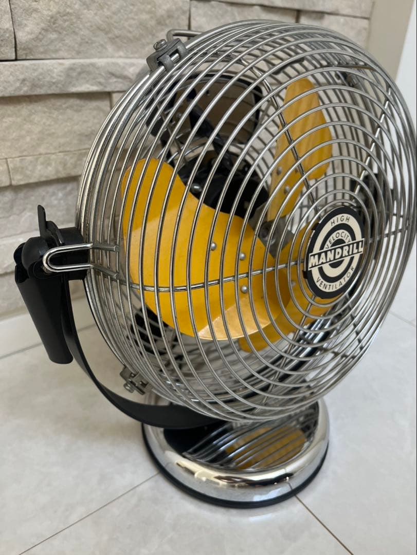 【レトロ 希少品】MANDRILL サーキュレーター　スチール製　換気