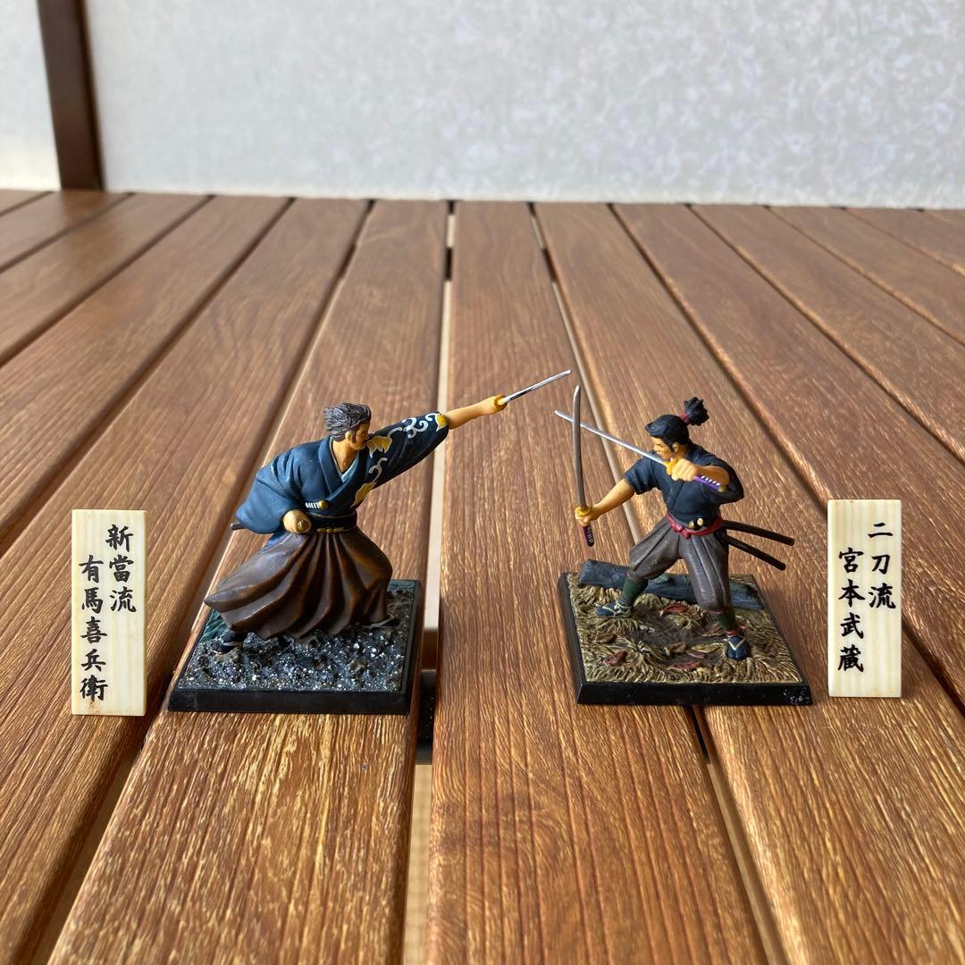 TS73 宮本武蔵 有馬喜兵衛 歴史浪漫 第二弾 フルタ フィギュア 2点