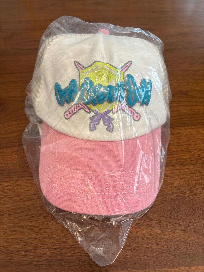 ワンチャンソーキャップ（ピンク） 銀テープ（ハーフサイズ）