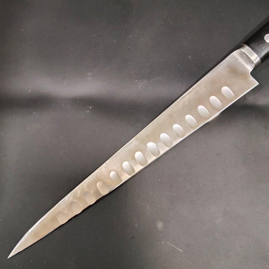 正広作 筋引き MV鋼 本焼 サーモン 270mm 牛刀 両刃 研ぎ済み