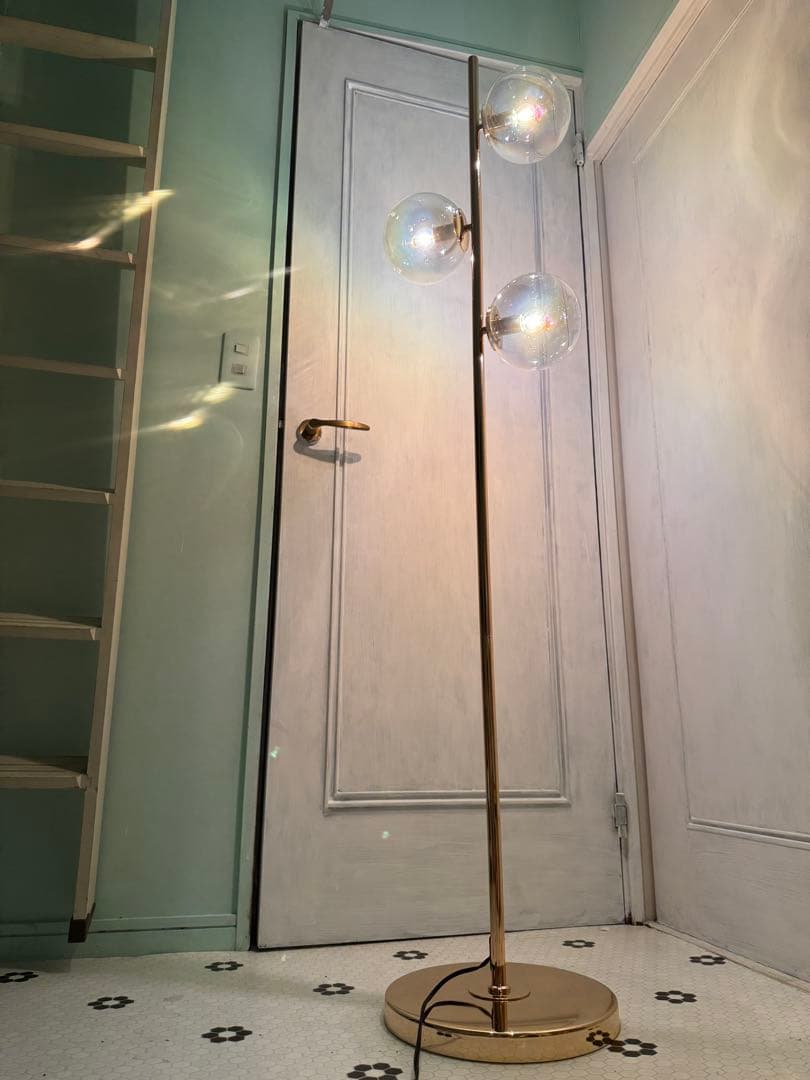 フランフラン　フロアスタンドゴールド ライト照明アッシュフォード美品