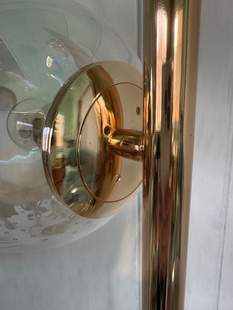 フランフラン　フロアスタンドゴールド ライト照明アッシュフォード美品