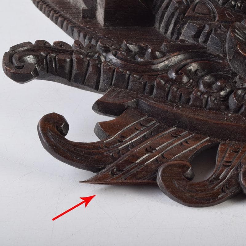 バリ島　インドネシア　木彫　ガルーダ　面　壁飾　置物　2点まとめて　N9064A