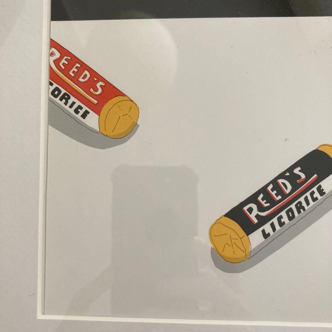 安西水丸　額入りポスター　リコリス