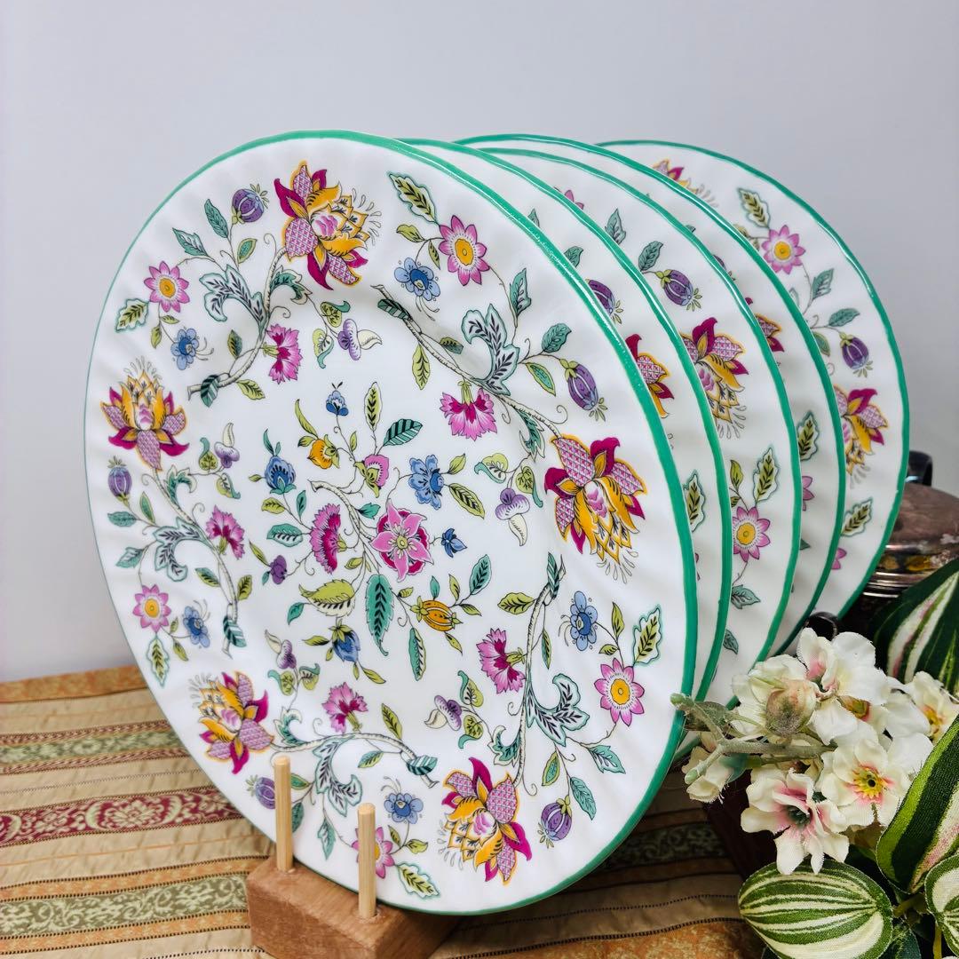 ミントン ハドンホール グリーン プレート 23㎝ 5枚セット