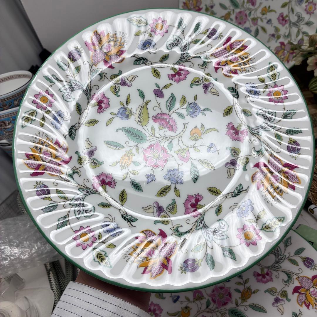 ミントン ハドンホール グリーン プレート 23㎝ 5枚セット