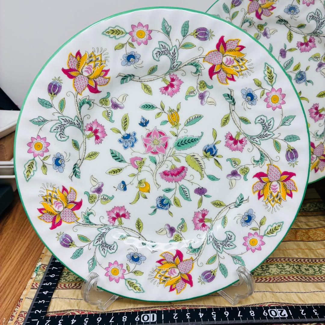 ミントン ハドンホール グリーン プレート 23㎝ 5枚セット