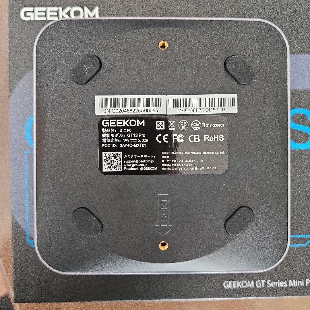 GEEKOM GT13 Pro （ 32GB RAM / 1TB SSD ）