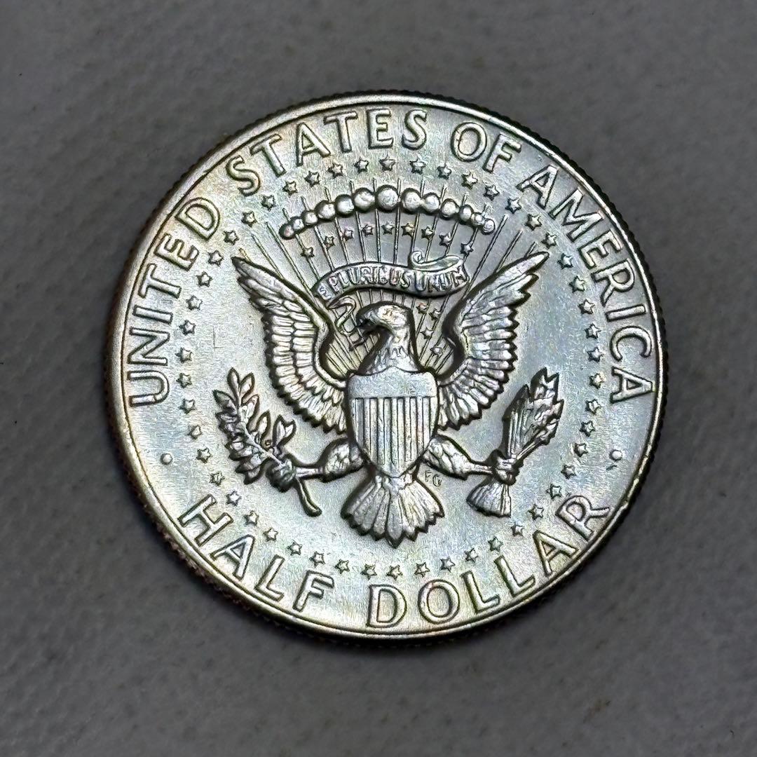 アメリカ　1967年 ケネディハーフ銀貨
