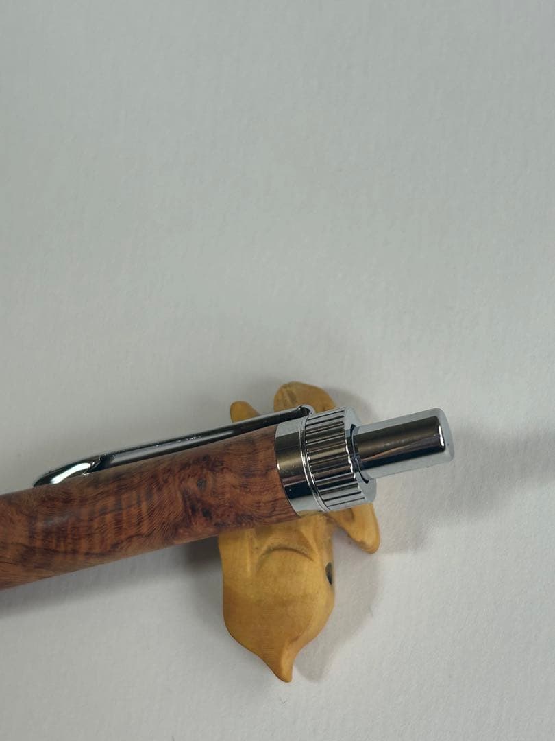 花梨瘤　木軸シャーペン　加藤金属　ボールペン変更可能