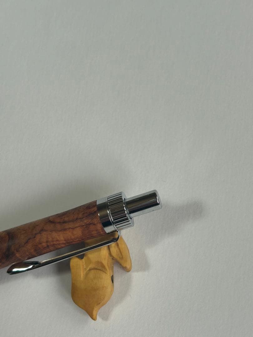 花梨瘤　木軸シャーペン　加藤金属　ボールペン変更可能