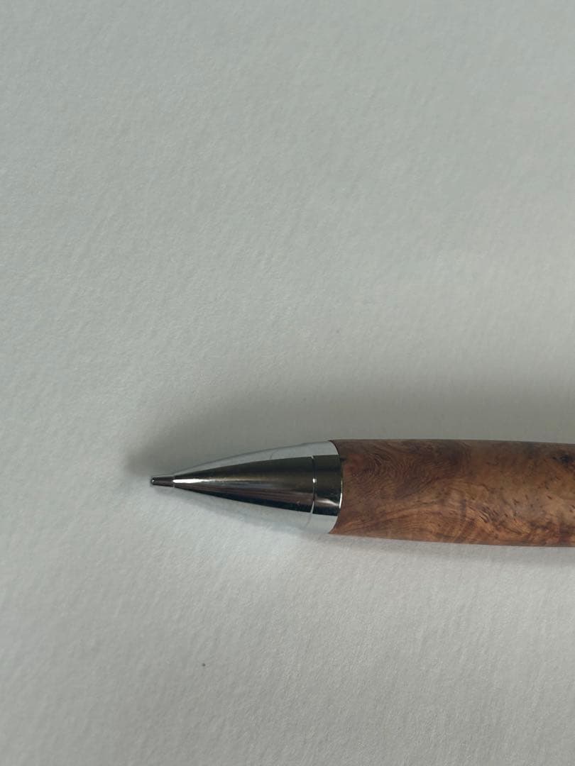 花梨瘤　木軸シャーペン　加藤金属　ボールペン変更可能