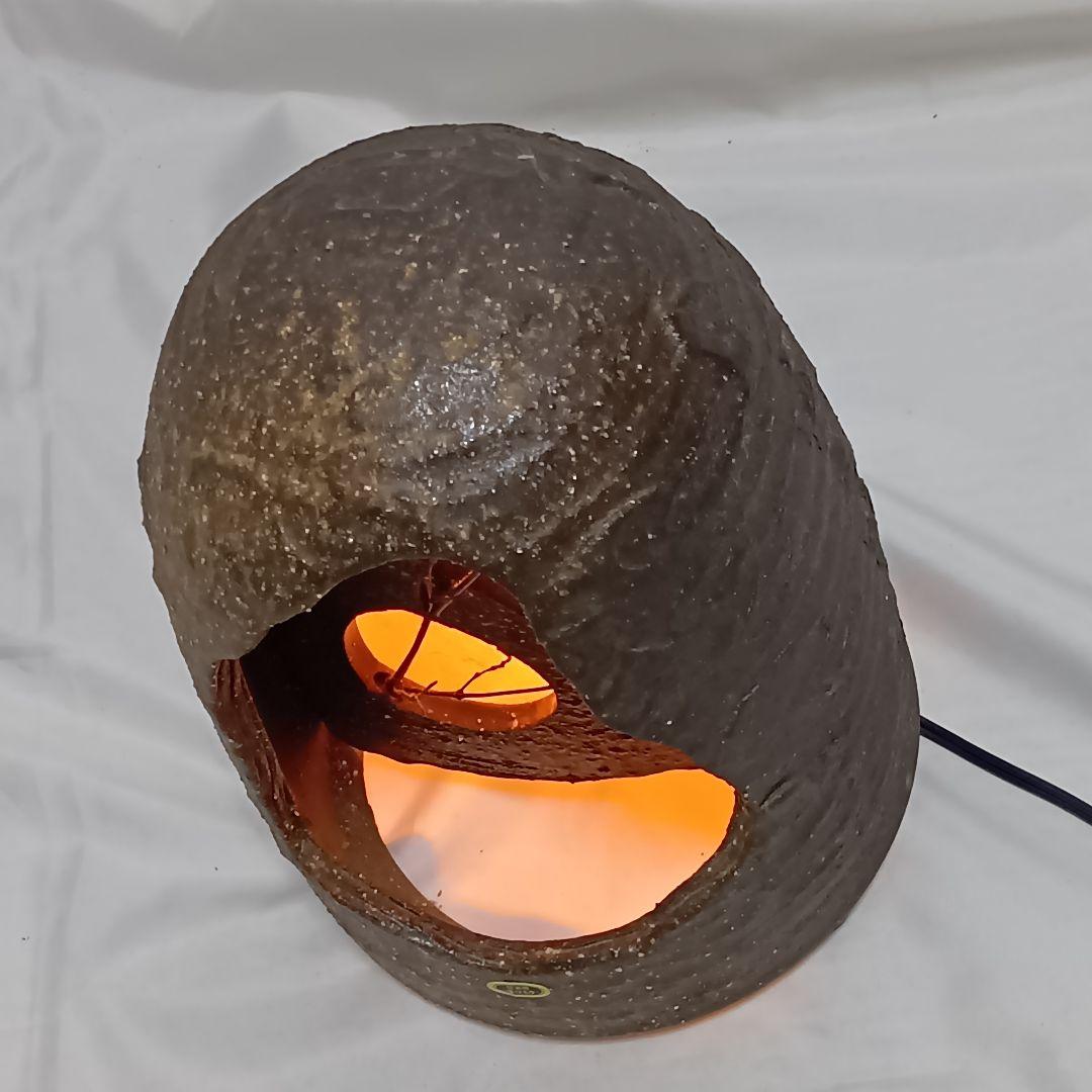 信楽焼 陶器ライト 陶灯り 和風照明 月夜 月見 幻想的