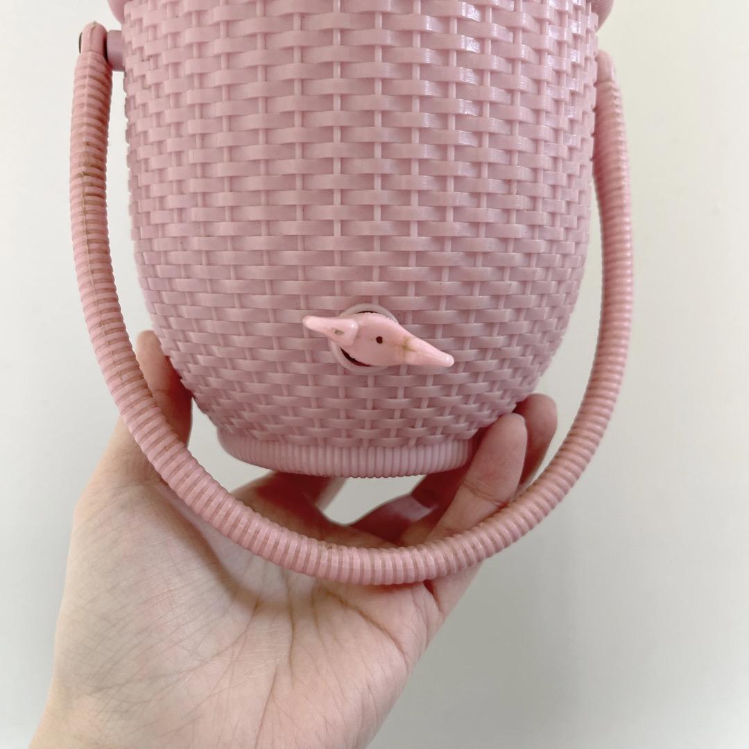 アンティーク　いぬ　犬　ぬいぐるみ　バスケット　ヨーロッパ　ヴィンテージ