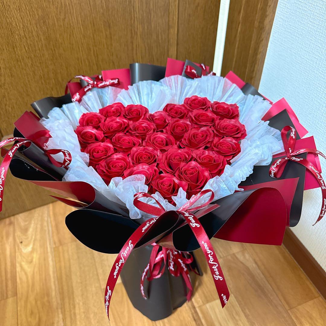 誕生日 記念日 プレゼント 卒業式　花束　薔薇　フラワーソープ 25 本