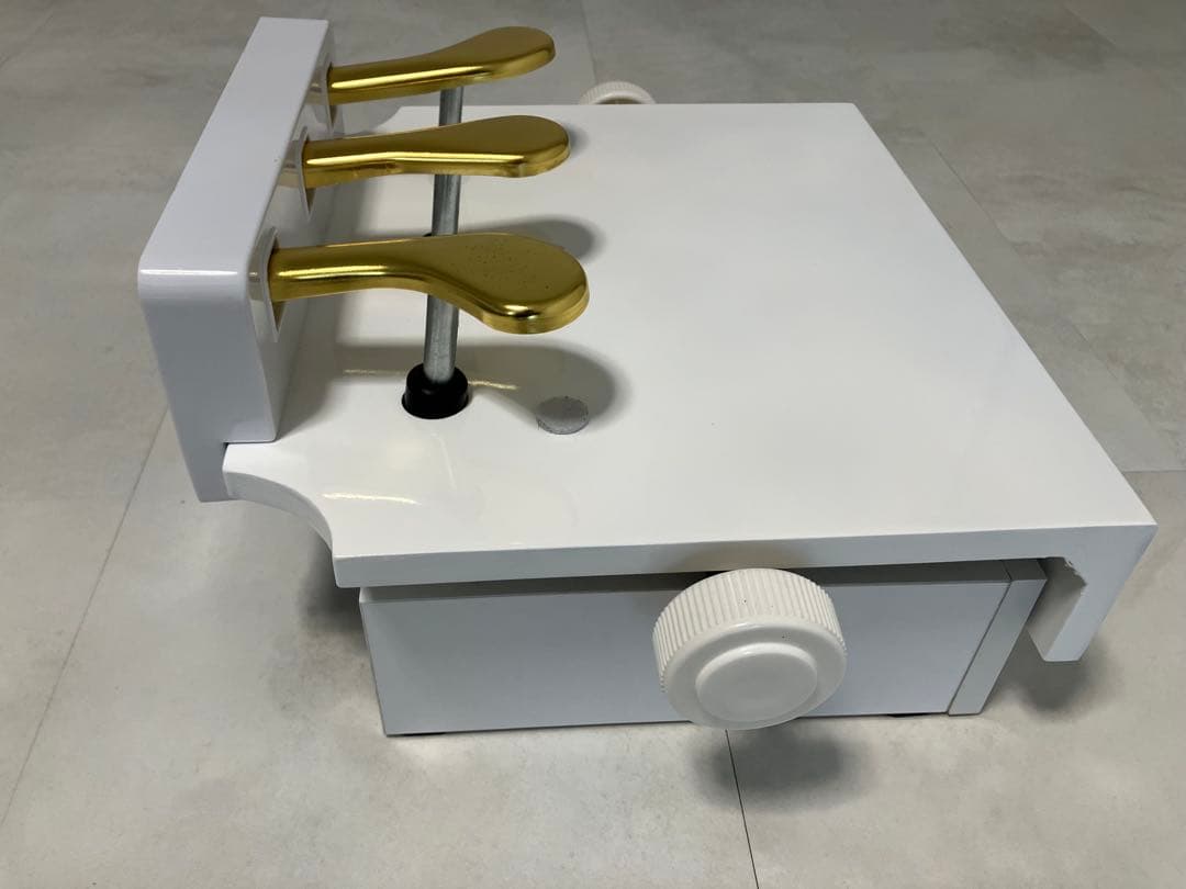 CARINA 子供用ピアノ補助ペダル ホワイト 白