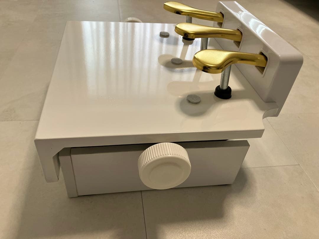 CARINA 子供用ピアノ補助ペダル ホワイト 白