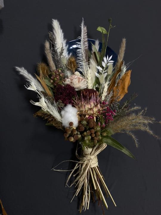 ウイテングドライフラワーブーケ&スワック　謹賀新年　セール中