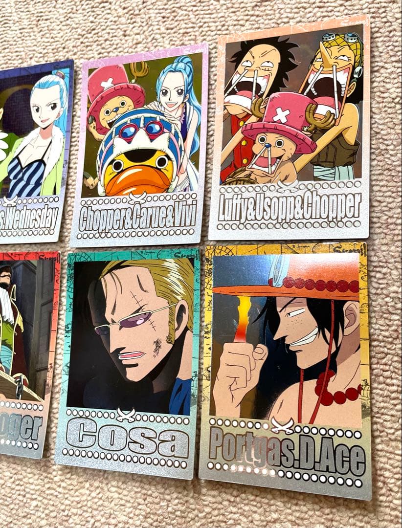 ワンピースコレクションカード6枚　2002年希少